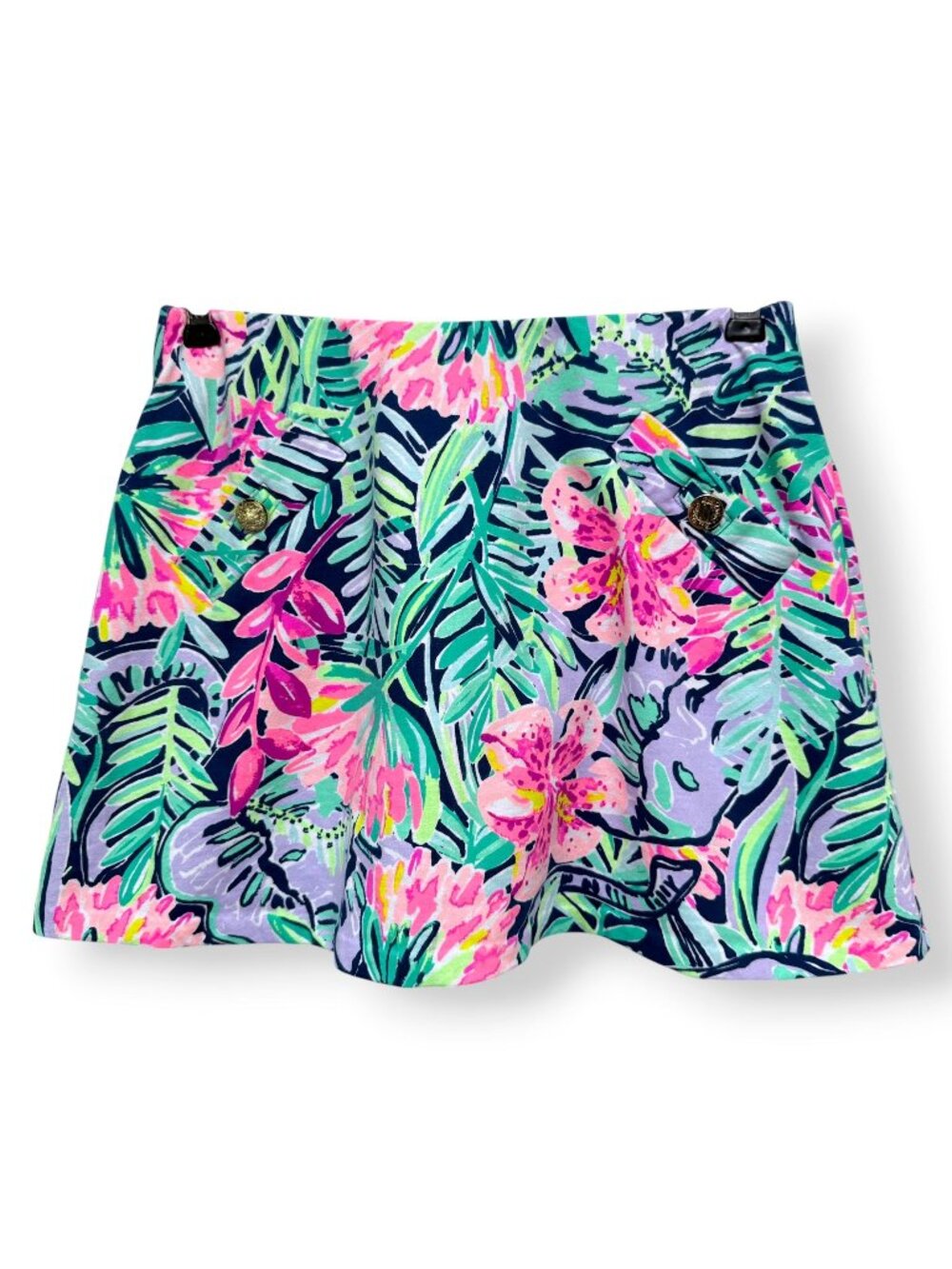 Lilly Pulitzer Skort XS Pink Print Golf Tennis Stretch Skirt Preppy Resort Beach